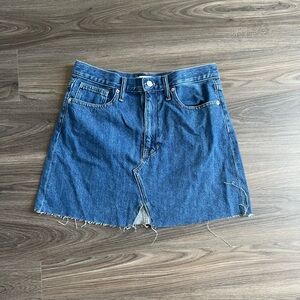 New 🌟 Madewell Rigid A-line cutout denim skirt size 29